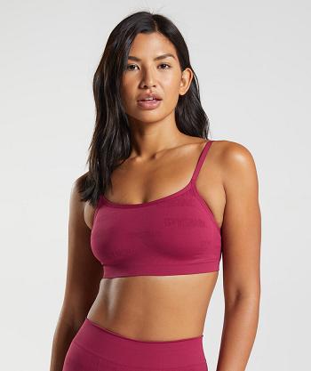 Dámské Bralette Gymshark Seamless Jacquard Růžové | CZ 3171KOR